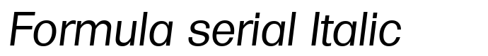  Formula serial Italic