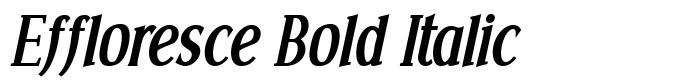 шрифт Effloresce Bold Italic